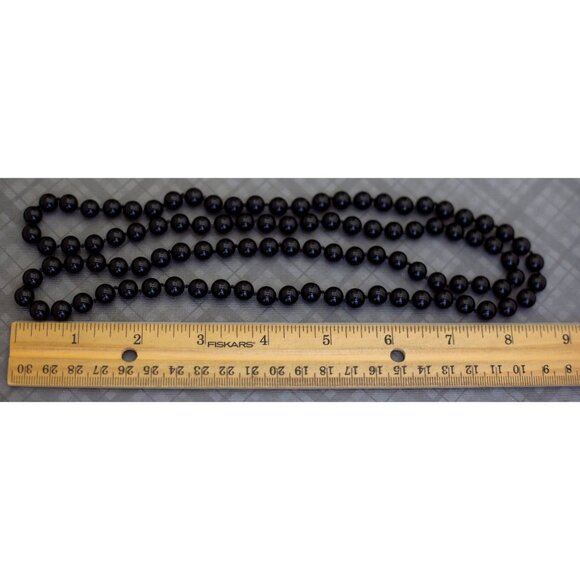 Bead The Night Black Beaded Necklace, 36 inch - G38 - Picture 3 of 3